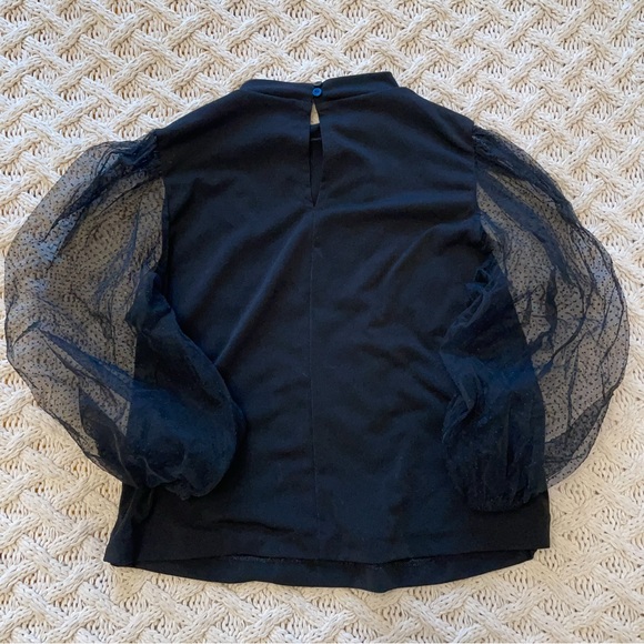 Mango Top with Meshed Short Sleeve - Picture 3 of 3